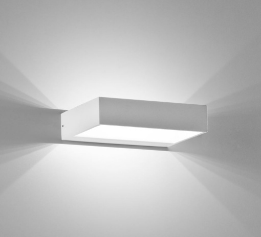 Immagine di Applique Biemissione Spot Bianco 20 cm Led 6w 3000k 4000k Isyluce 910