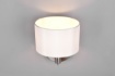 Immagine di Lampada Applique Nichel Paralume Tessuto Bianco Cassio Trio Lighting 