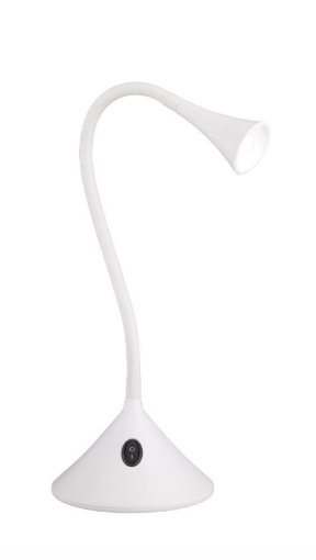 Immagine di Lampada da Scrivania Led Viper Bianco H31 cm Trio Lighting