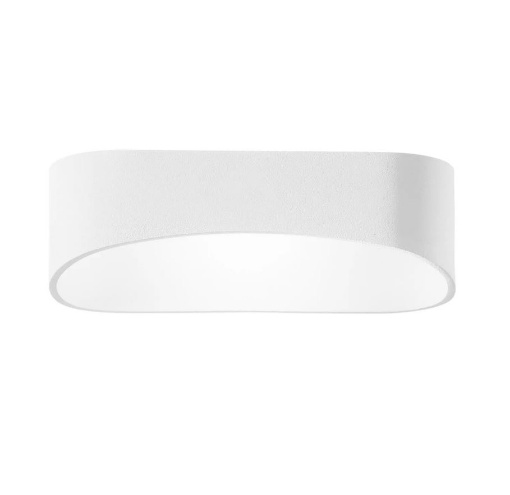 Immagine di Applique Biemissione Drappo Grande Bianco Led 20w Isyluce 932