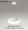 Immagine di Sospensione Led Anello Band Diodi D.60 cm Bianca 2049 Affralux