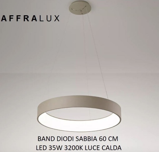 Immagine di Sospensione Led Band Diodi Ø60 cm Sabbia 2049 Affralux