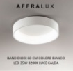 Immagine di Plafoniera Led Rotonda Band Diodi D.60 cm Bianca 2072 Affralux