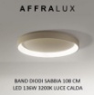 Immagine di Plafoniera Cerchio Led 136w Band Diodi Ø108 cm Sabbia 2075 Affralux