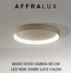 Immagine di Plafoniera Led 90w Cerchio Band Diodi Ø80 cm Sabbia 2076 Affralux