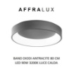 Immagine di Plafoniera Led 90w Cerchio Band Diodi Ø80 cm Antracite 2076 Affralux