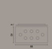 Immagine di Plafoniera Moderna Flet Rettangolare 8 luci Led Gx53 2080X Affralux