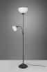 Immagine di Lampada Da Terra Rustica Country Ruggine 2 Vetri Alabastro H180 cm Trio Lighting