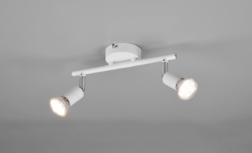 Immagine di Lampada Doppio Spot GU10 Orientabile Paris Bianco Trio Lighting