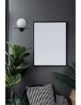 Immagine di Applique Moderna Metallo Nero Con Sfera Bianca 20 cm Jugen Black Edition Miloox