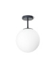 Immagine di Lampada Soffitto Jugen Ottanio Design Sfera Vetro Bianco Ø25 cm Miloox