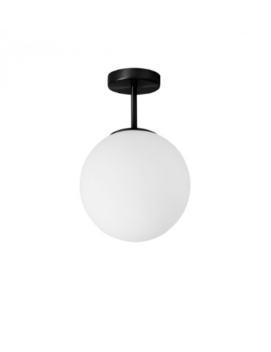 Immagine di Plafoniera Jugen Black Edition Design Sfera Vetro Ø25 cm Miloox