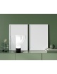 Picture of Lampada Coppia Bicchiere Vetro Trasparente Bianco Moderna Plato Miloox