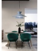 Immagine di Lampada a Sospensione Moderna Cono Azzurro Ø60 cm Kim Miloox