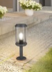 Immagine di Paletto Tanaro IP44 Antracite Con Vetro Lanterna H40 cm Trio Lighting