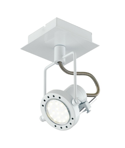 Immagine di Faretto Spot Metallo Bianco Orientabile Techno GU10 Intec Light