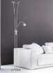 Immagine di Piantana Moderna Led Con Spot da Lettura Arizona Nichel Trio Lighting