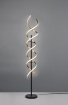 Immagine di Piantana Ottone Design Moderno Spirale Led Sequence Touch Dimmer Trio Lighting 