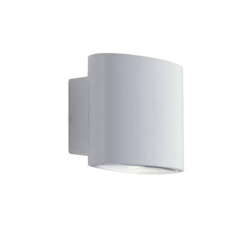 Immagine di Applique Moderna Da Esterno Led CCT Biemissione Boxter Bianco IP44 Intec Light