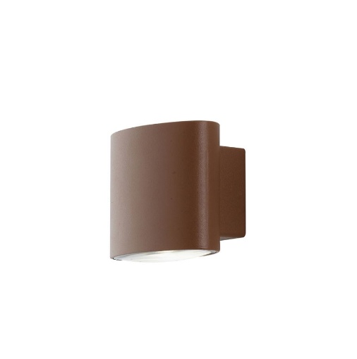 Immagine di Applique Led CCT Da Esterno Corten Luce Biemissione IP44 Boxter Intec Light