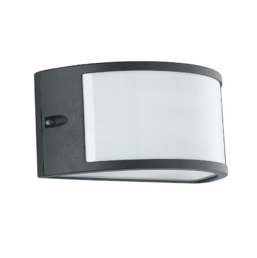 Immagine di Applique Per Esterni IP54 Curvo Nero Biemissione Austin Intec Light