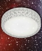 Immagine di Piccola Lampada Soffitto Led Pegasus Bianco Effetto Stelle Ø28 cm Trio Lighting