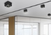 Immagine di Plafone Nero 2xGU10 Orientabili Biscuit Trio Lighting