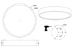 Immagine di Plafoniera Rotonda Alluminio Led Dip Switch 2300k+3000k+4000k Waco Ø31 cm Trio Lighting