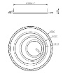 Picture of Plafoniera Circolare Ultramoderna Led Dimmer 2700k/6000k Kagawa Trio Lighting