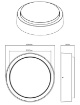 Immagine di Plafoniera per Esterno Breg Antracite IP54 Ø20 cm Trio Lighting