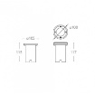 Picture of Faretto Segnapassi Incasso Rotondo Calpestabile Acciaio IP67 GU10 Drive R1 Intec Light