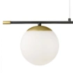 Immagine di Lampadario Moderno Nostalgia Oro Opaco 9 Sfere Vetro Bianco Maytoni