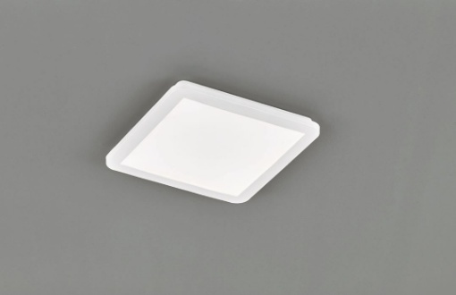 Immagine di Plafoniera Quadrata Camillus Led Switch Dimmer Bianco IP44 30x30 cm Trio Lighting