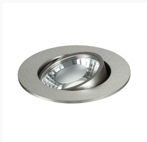 Immagine di Faretto Da Incasso Tondo Silver D.8,7 cm Orientabile Led 6w 4000k