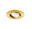 Immagine di Faretto Incasso Tondo Oro D.9 cm Led 5w 3000k Orientabile IP44