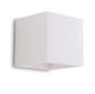 Immagine di Applique Parete Cubo In Gesso Verniciabile Biemissione 1xG9