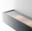 Immagine di Applique Rettangolare Cemento 36 cm Luce Sopra e Sotto