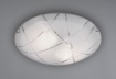 Immagine di Lampada da Soffitto Sandrina Vetro Graniglia Bianco 2xE27 Ø40 cm Trio Lighting