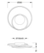 Immagine di Plafoniera Design Moderno Zibal Nero Spirale Led Switch Dimmer Trio Lighting