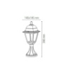 Immagine di Lampioncino Classico Da Esterno Basso 39 cm Alluminio Bianco IP44