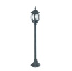 Immagine di Paletto Da Esterno Giardino Stile Classico Nero Verde 110 cm E27 IP44