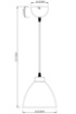 Picture of Sospensione Singola Dallas Nichel 1xE27 Vetro Bianco Ø20 cm Trio Lighting