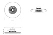 Immagine di Ventilatore Led Dimmer Molteplici Funzioni Visby Cromo Ø75 cm Trio Lighting