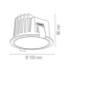 Picture of Incasso Rotondo Led CCT 30w Quantum 160 mm IP44 Intec Light