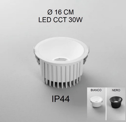 Immagine di Incasso Rotondo Led CCT 30w Quantum 160 mm IP44 Intec Light