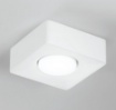 Immagine di Plafoniera Spot Quadrata Gesso Verniciabile 14 cm Con Attacco Gx53 Led