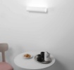 Immagine di Applique Cilindro Orizzontale Gesso Verniciabile Led Luce Selezionabile