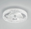 Immagine di Plafoniera Con Ventilatore Effetto Diamantato Led CCT Dimmerabile