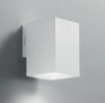 Immagine di Applique Led Cubo Bianco Da Esterno Con Luce Selezionabile IP65