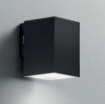 Immagine di Applique Led Cubo Nero Da Esterno Con Luce Selezionabile IP65